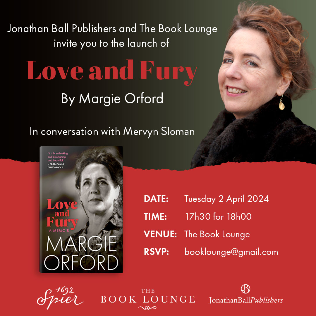  Book Launch: Love and Fury by Margie Orford