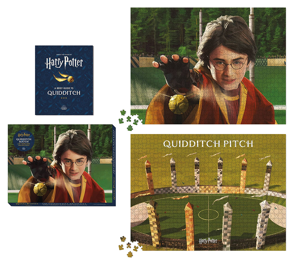  Harry Potter Quidditch Match 2-in-1 Double-Sided 1000-Piece Puzzle